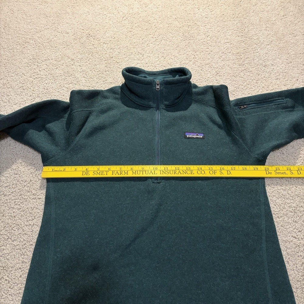 Patagonia Better Sweater 1/4 Zip Fleece Pullover Women's Large Green STY25618 - Picture 8 of 8